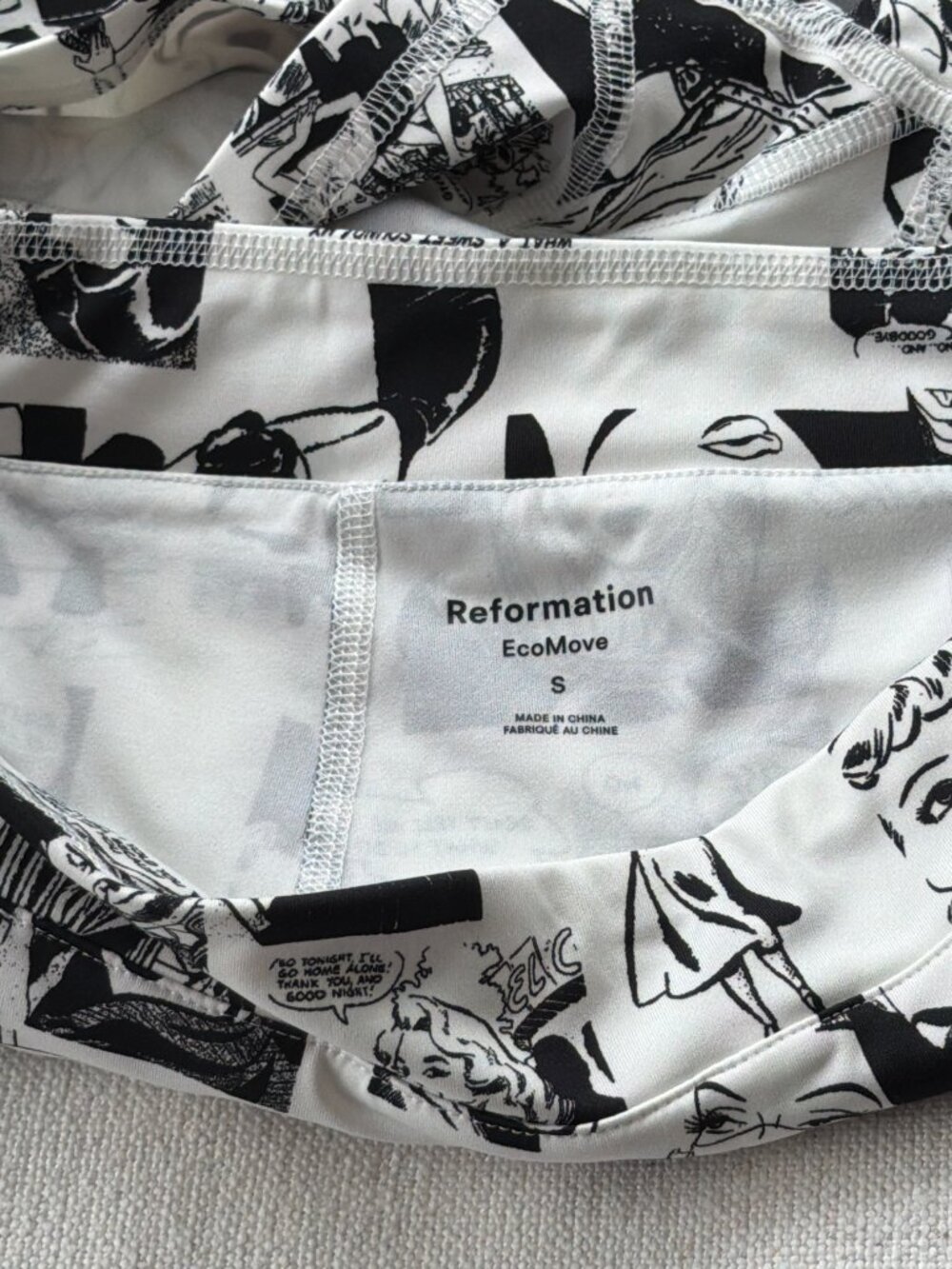 Reformation Ecomove Newsprint Athletic Skort - Picture 5 of 5